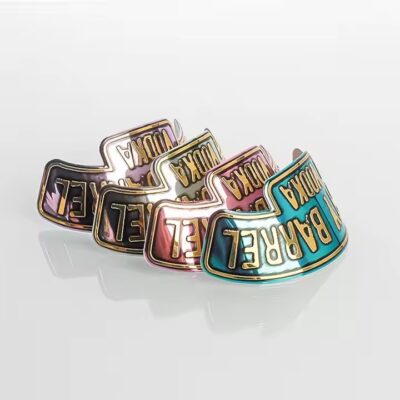 Custom 3D Luxury Aluminum Labels for Perfume and Wine Bottles