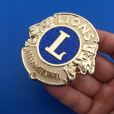 Custom 3D Club Logo Die-Cast Metal Car Badge