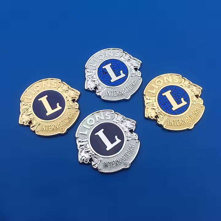 Custom 3D Club Logo Die-Cast Metal Car Badge