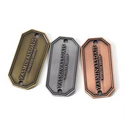 Custom Zinc Alloy Die-Cast Metal Tag for Brand Labeling