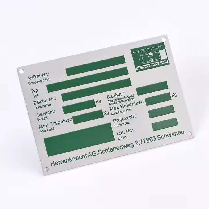 Industrial Metal Tag for Equipment Labeling