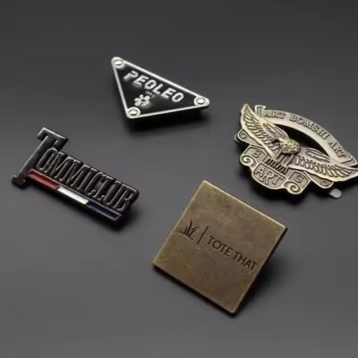 New design custom premium metal label for garments and branding