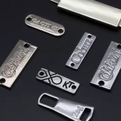 New design custom premium metal label for garments and branding