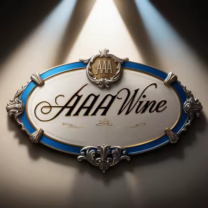 Luxury embossed self-adhesive metal label for champagne bottles