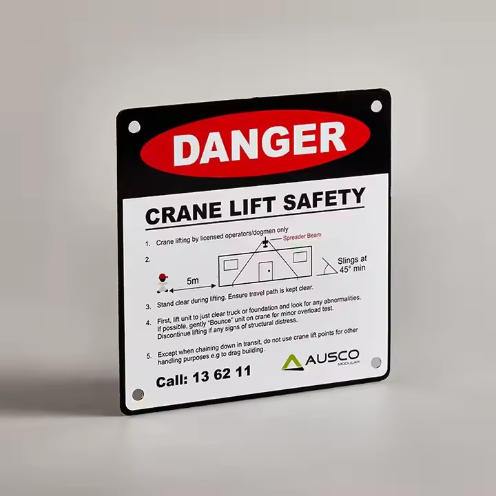 Custom new design industrial metal label for machine identification