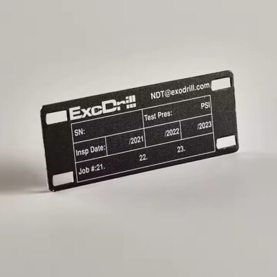 Custom new design industrial metal label for machine identification