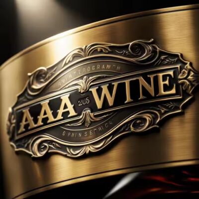 Custom durable waterproof metal label for wine bottles

