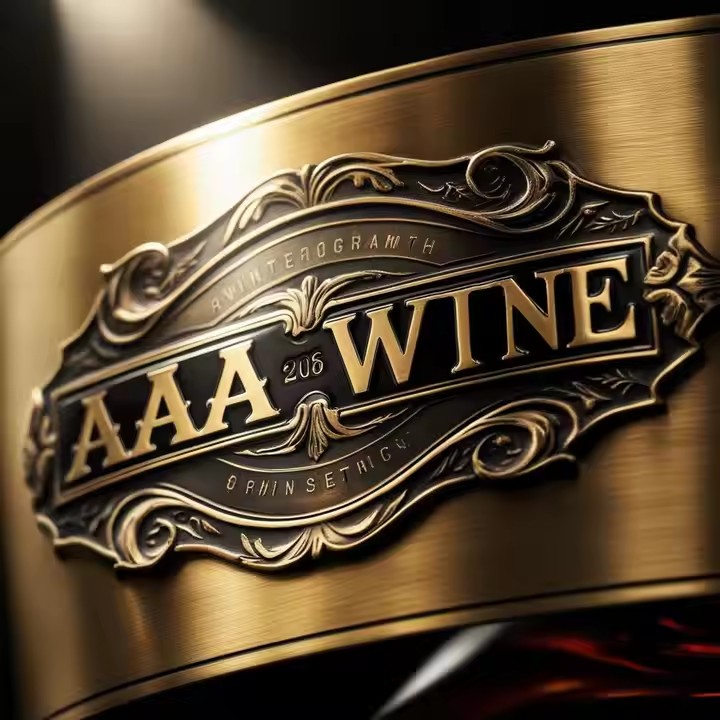 Custom durable waterproof metal label for wine bottles