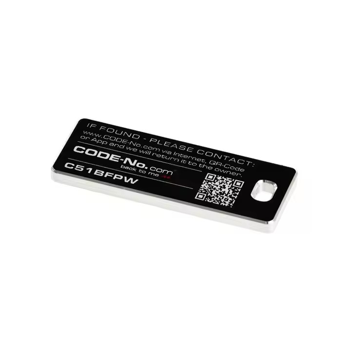 Custom aluminum metal barcode label for equipment tracking