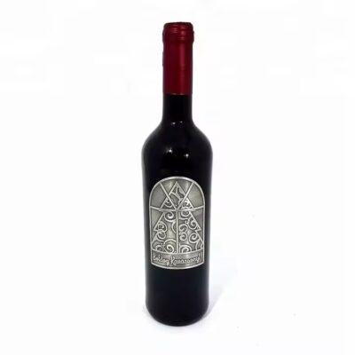 Custom metal sticker labels for wine and perfume bottles

