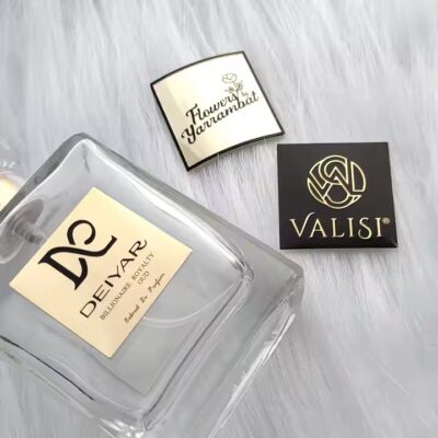 Custom Embossed Aluminum Label for Luxury Perfume Bottles