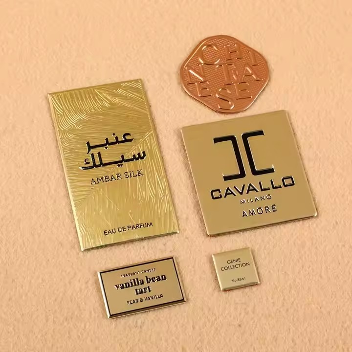 Custom Aluminum Label for Perfume Bottle with Personalized Design