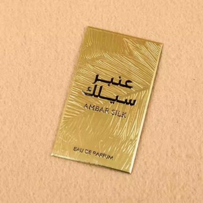 Custom Aluminum Label for Perfume Bottle with Personalized Design