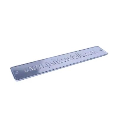 Reflective Concave Mirror Aluminum Label with Custom Logo

