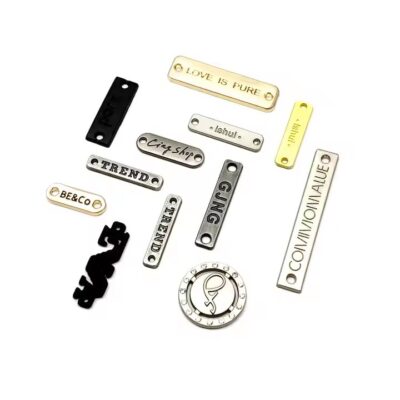Custom 3D Embossed and Engraved Aluminum Label OEM Design

