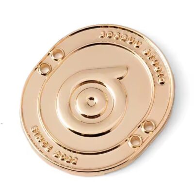 Custom 3D logo metal tag for clothing and accessories