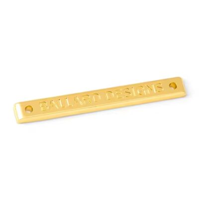 Custom 3D logo metal tag for clothing and accessories