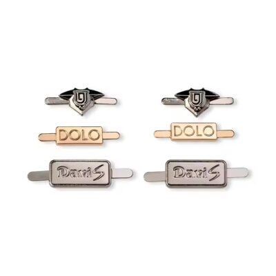 Custom 3D logo metal tag for clothing and accessories
