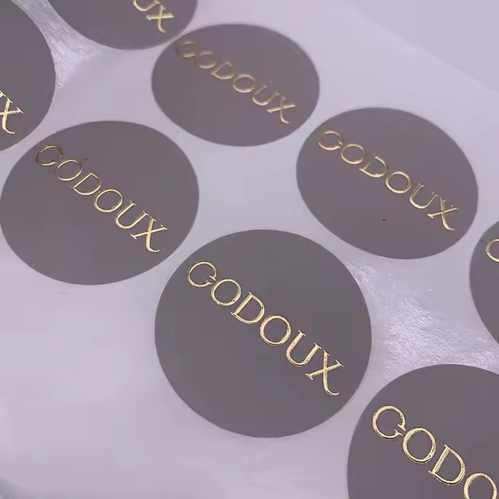 Custom Embossed Aluminum Foil Label Sticker for Product Packaging