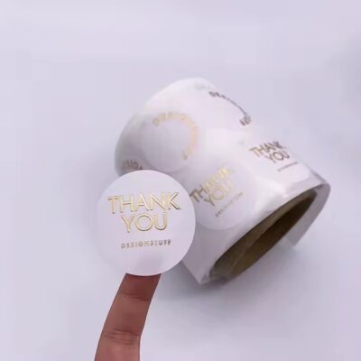 Custom Embossed Aluminum Foil Label Sticker for Product Packaging