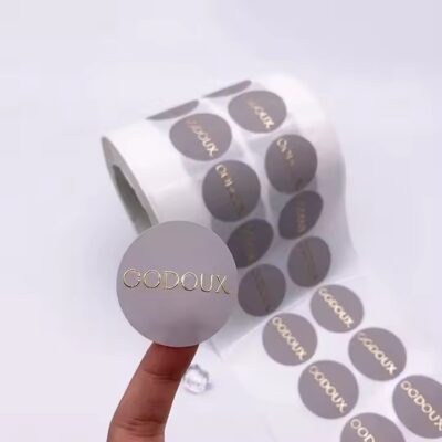 Custom Embossed Aluminum Foil Label Sticker for Product Packaging