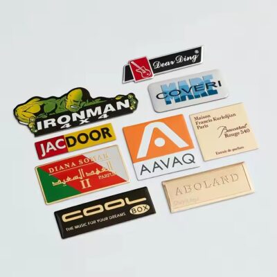 Custom 3D Brass Engraved Die-Cast Metal Label for Luxury Crafts