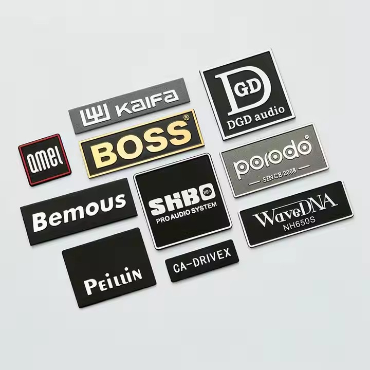 Custom 3D Brass Engraved Die-Cast Metal Label for Luxury Crafts