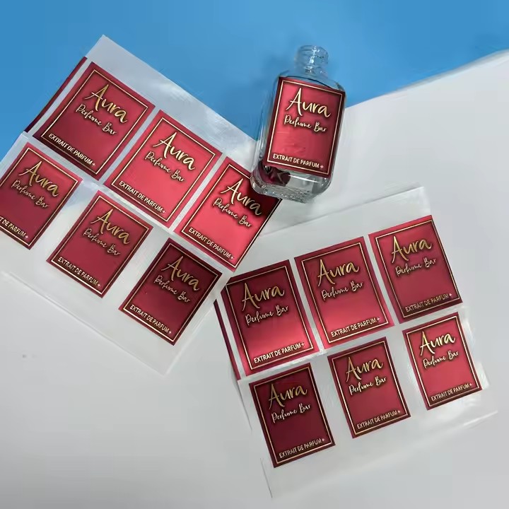 Custom Gold Foil Aluminum Label for Perfume Bottles