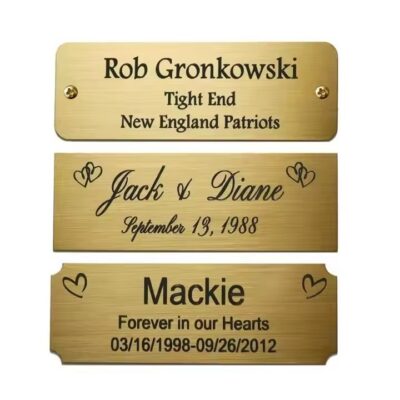 Custom engraved stainless steel name ID tag for branding