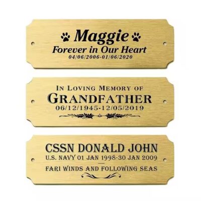 Custom engraved stainless steel name ID tag for branding