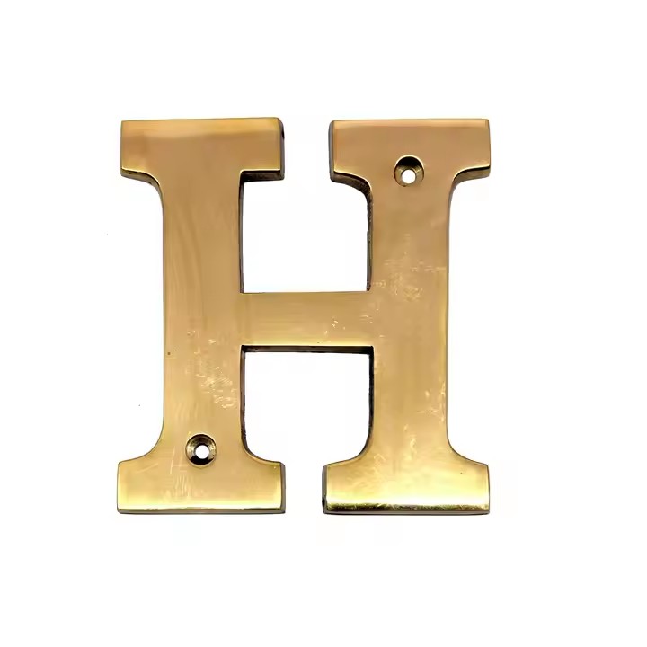 Custom brass tag for metal crafts with engraved logo
