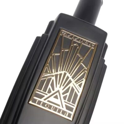 Custom metal adhesive label for luxury perfume and wine bottles