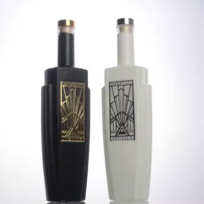 Custom metal adhesive label for luxury perfume and wine bottles