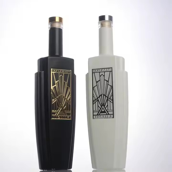 Custom metal adhesive label for luxury perfume and wine bottles