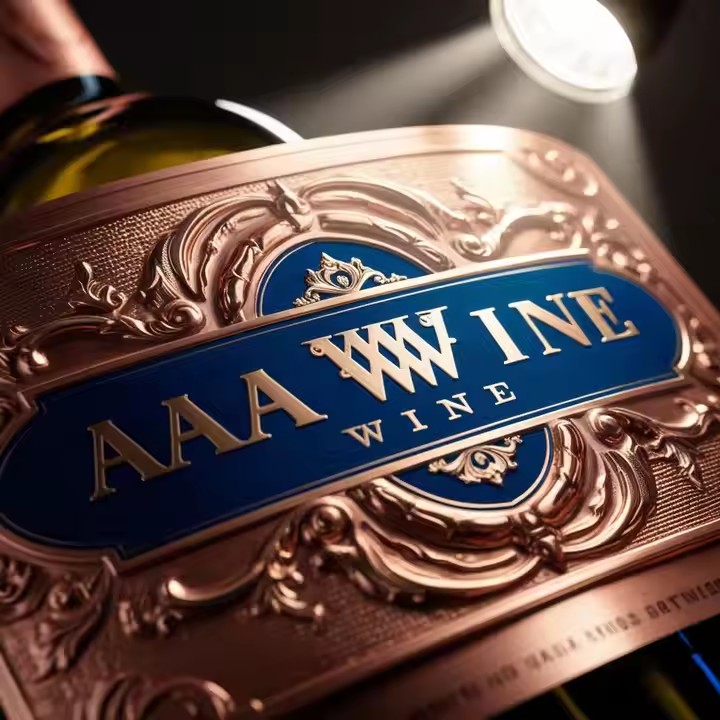 Custom Engraved Metal Label for Whisky Bottle