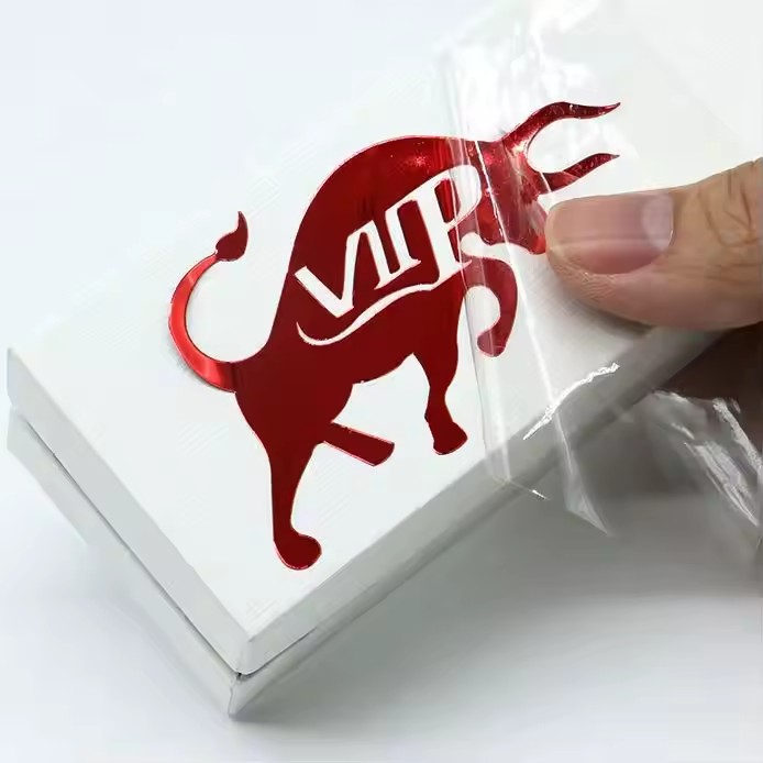 Custom 3D embossed metal label for perfume bottle packaging
