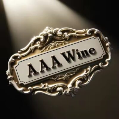 Elegant embossed metal label for premium champagne bottle
