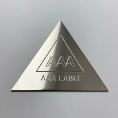 Durable custom engraved metal tag for industrial machinery