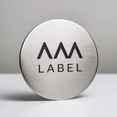 Durable custom engraved metal tag for industrial machinery
