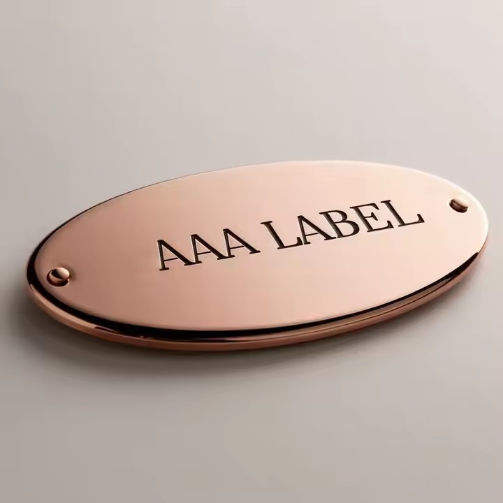 Durable custom engraved metal tag for industrial machinery