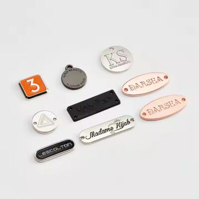 Custom Letter Die-Cast Metal Tag for Fashion Garments