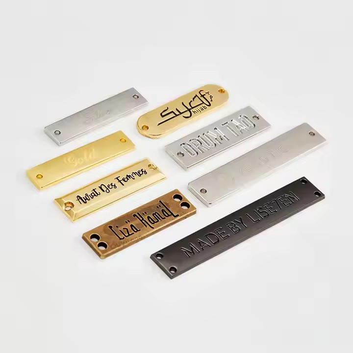 Custom Letter Die-Cast Metal Tag for Fashion Garments