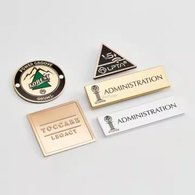 Custom Letter Die-Cast Metal Tag for Fashion Garments