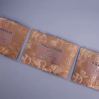 Custom Embossed Aluminum Perfume Bottle Label