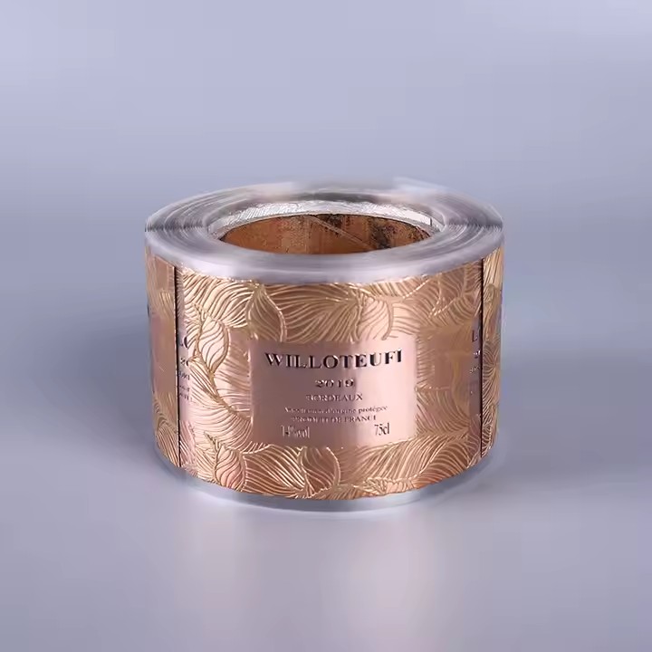 Custom Embossed Aluminum Perfume Bottle Label