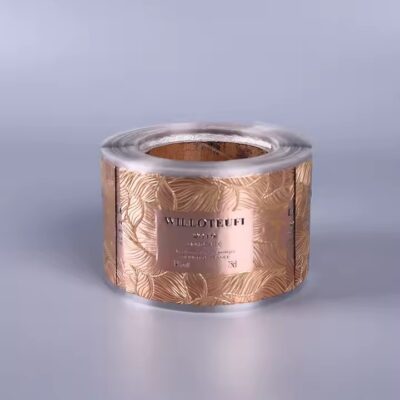 Custom Embossed Aluminum Perfume Bottle Label