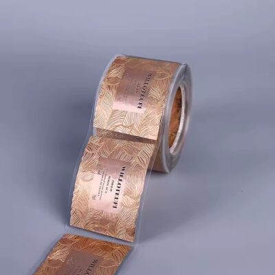 Custom Embossed Aluminum Perfume Bottle Label