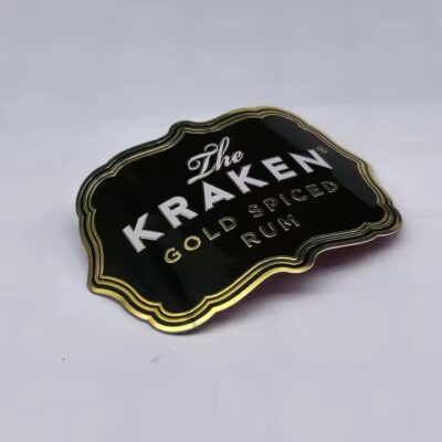 Custom Aluminum Label for Perfume Bottle Packaging