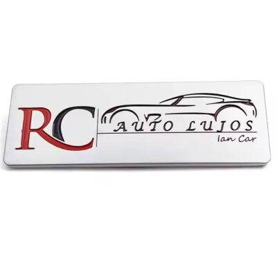 Personalized laser engraved metal tag for clothing and travel luggage branding 