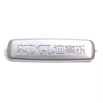 Personalized laser engraved metal tag for clothing and travel luggage branding 
